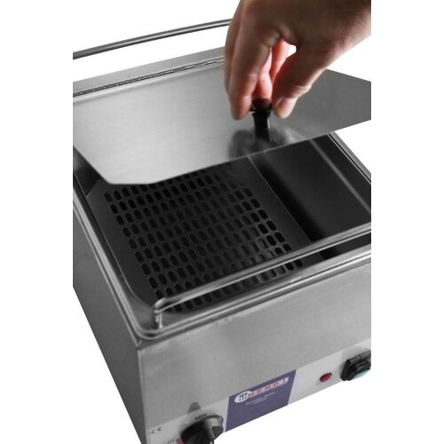 Hendi Chauffe-Saucisses Inox - Kitchen Line - 10 litres - 230V/1kW - 360x270x265(h)mm