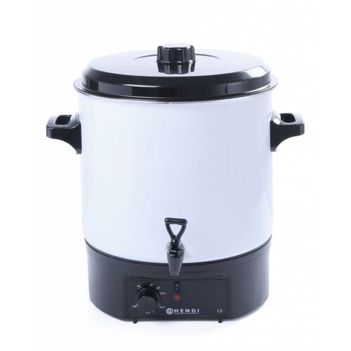 Hendi Distributeur d'Eau Chaude Inox | 27 litres | Blanc