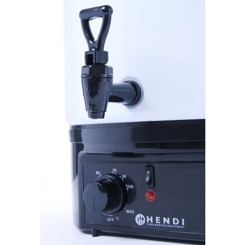 Hendi Distributeur d'Eau Chaude Inox | 27 litres | Blanc