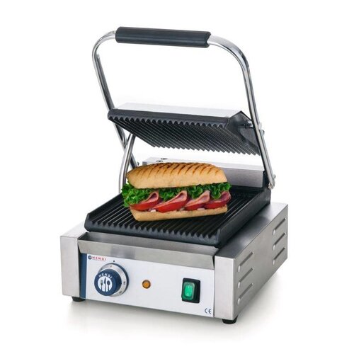 Hendi Grill de Contact Rainuré | 1800W | 290x370x210(h)mm