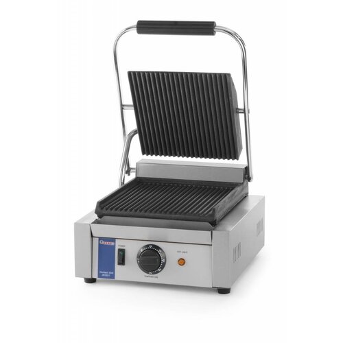 Hendi Grill de Contact Rainuré | 1800W | 290x370x210(h)mm