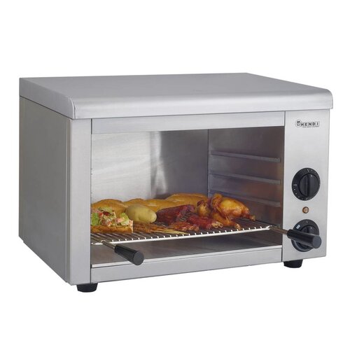 Hendi Salamandre Inox Type 580 - 50°C à 250°C - 2,2kW - 580x390x390(h)mm