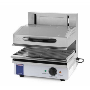 Hendi Salamandre Inox Type 450 - Jusqu'à 300°C - 2,8kW - 480x520x530(h)mm