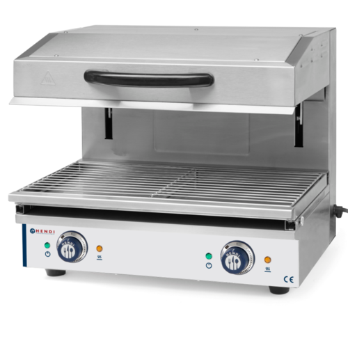 Hendi Salamandre Inox Type 600 - Jusqu'à 300°C - 3,6kW - 600x520x530(h)mm