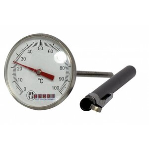 Hendi Thermomètre de Poche 0/100°C | Sonde Inox 127mm | Ø44,5mm Hendi Thermomètre de Poche 0/100°C | Sonde Inox 127mm | Ø44,5mm