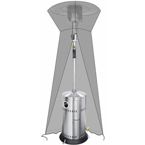 Hendi Chauffage De Patio Inox - Retractable - 12,7kW - Ø770x1580-2200(h)mm