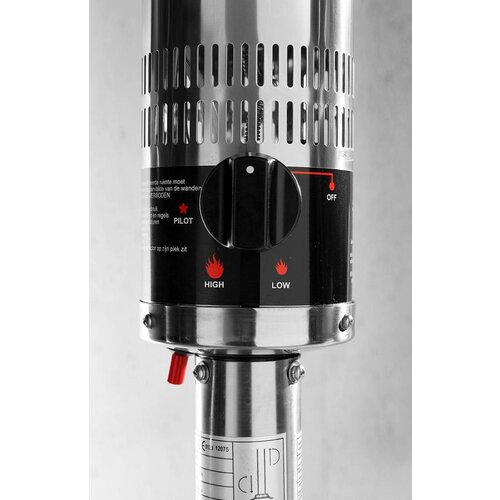 Hendi Chauffage De Patio Inox - Retractable - 12,7kW - Ø770x1580-2200(h)mm