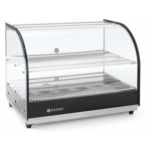 Hendi Vitrine Chauffante Infrarouge Inox | 400W | 554x376x432(h)mm