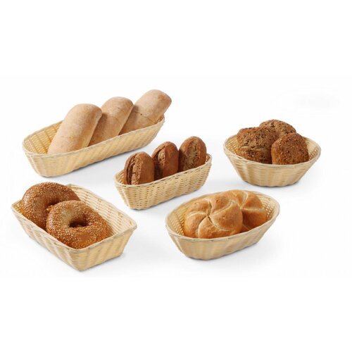 Hendi Corbeille à Pain Ovale - Poly-Rotin - 225x130x55(h)mm