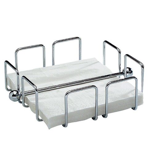 Hendi Porte-Serviettes - Fil Métallique Chromé - 190x190x65(h)mm