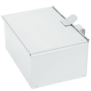 Hendi Ramasse-Cendres Inox - Couvercle à Charnière - 210x140x90(h)mm