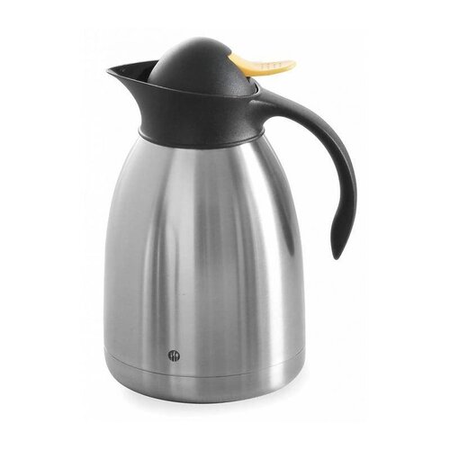 Hendi Verseuse Isotherme Inox | Bouchon Jaune | Disponibles en 3 Tailles