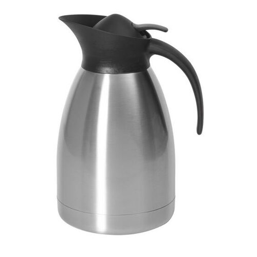 Hendi Verseuse Isotherme Inox | Bouchon Noir | Disponibles en 3 Tailles