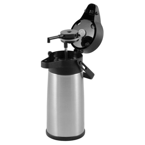 Hendi Pot à Pompe Inox | Système de Pression | 2200ml