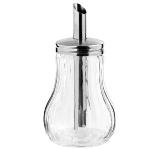 Hendi Doseur Sucre en Verre | Verseur Inox | 200ml | Ø80x140(h)mm