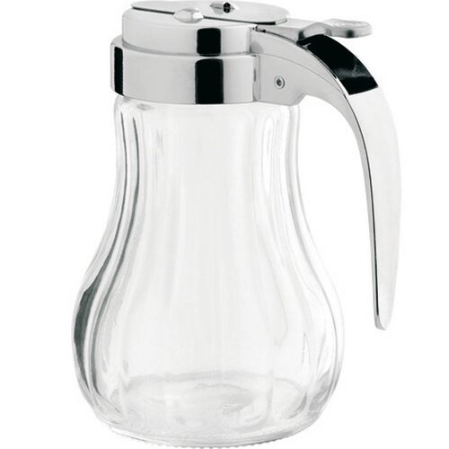 Hendi Verseur à Miel en Verre - Couvercle Plastique Chromé - Ø80x115(h)mm