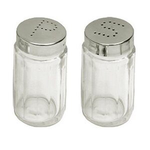 Hendi Salière en Verre - Bouchon Inox - Ø40x70(h)mm - 6 Pièces