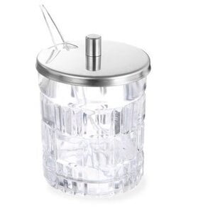Hendi Pot à Moutarde en Verre - Couvercle Inox - Ø55x80(h)mm - 6 Pièces
