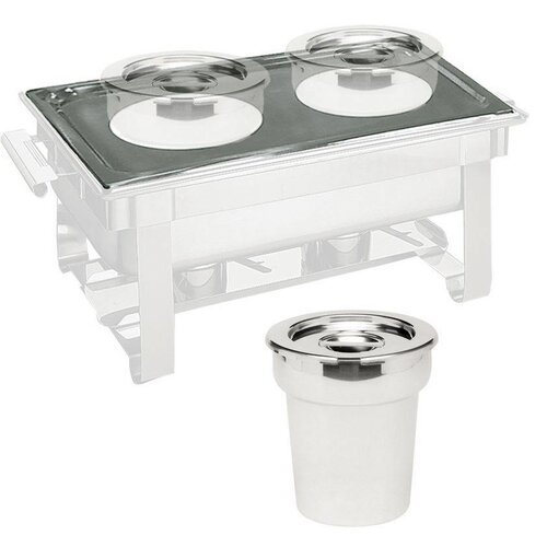 Hendi Bain-Marie Bac Inox -  Rond 4,2 Litres - Ø220x190(h)mm