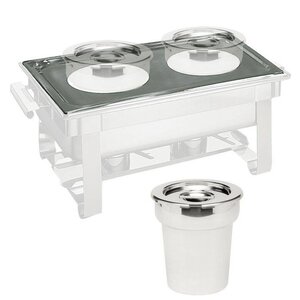 Hendi Plateau-Support Inox - Pour 2 Bains-Marie - GN1/1 - 530x325mm