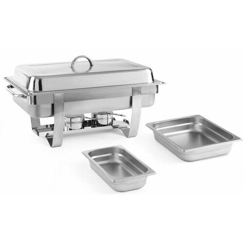 Hendi Chafing Dish avec 5 Bacs GN Supplémentaires | Inox