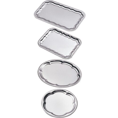 Hendi Plateau Acier Nickelé | Ovale/Rond | Disponibles en 2 Tailles