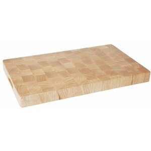 Hendi Planche à Découper Avec Poignées - Bois de Hévéa - GN1/2