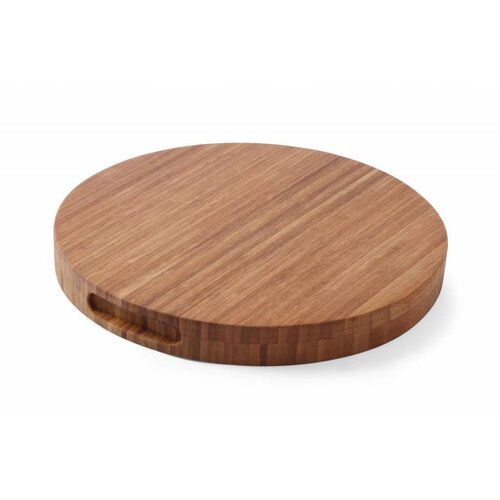 Hendi Planche à Découper en Bambou - Ø400x35(h)mm