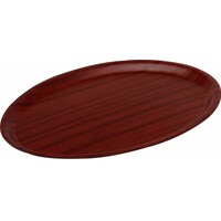 Plateau Woodform Ovale - Couleur Acajou | Disponibles en 3 Tailles