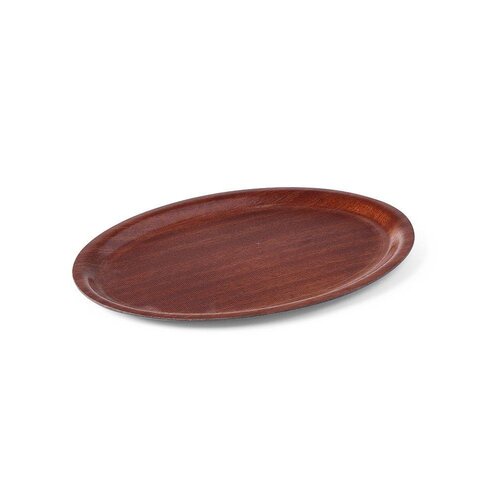 Hendi Plateau Woodform Ovale - Couleur Acajou | Disponibles en 3 Tailles