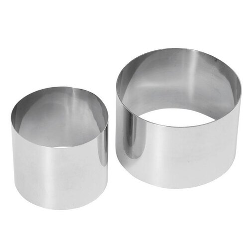 Hendi Nonnette Ronde Inox - Idéal Pour Assiettes - Ø70x45(h)mm