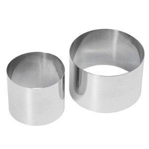 Hendi Nonnette Ronde Inox - Idéal Pour Assiettes - Ø90x50(h)mm