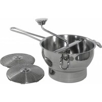 Moulin à Légumes Inox | Inclus 2 Disques | Grossière et Fine