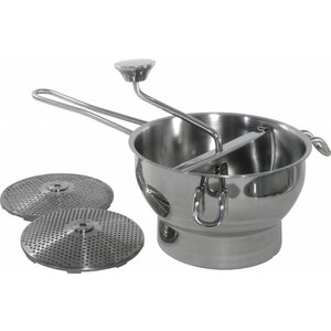 Hendi Moulin à Légumes Inox | Inclus 2 Disques | Grossière et Fine