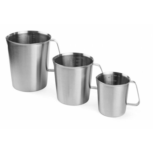 Hendi Verre Graduée Inox - 0,5 Litre - Ø90x110(h)mm