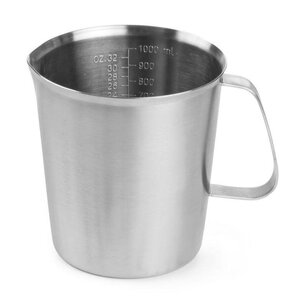 Hendi Verre Graduée Inox - 1 Litre - Ø120x135(h)mm