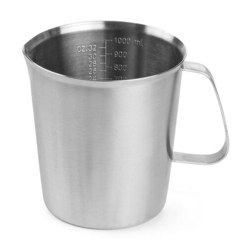 Hendi Verre Graduée Inox - 1 Litre - Ø120x135(h)mm