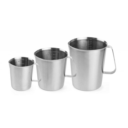 Hendi Verre Graduée Inox - 1 Litre - Ø120x135(h)mm