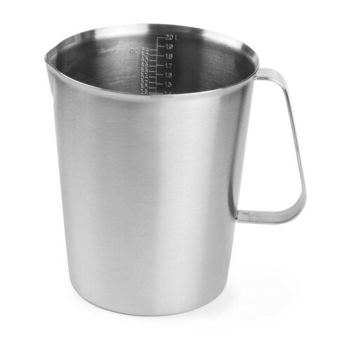 Hendi Verre Graduée Inox - 2 Litres - Ø140x175(h)mm Hendi Verre Graduée Inox - 2 Litres - Ø140x175(h)mm