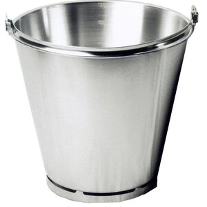 Hendi Seau Inox avec Graduations | Fond Renforcé | Disponibles en 4 Tailles