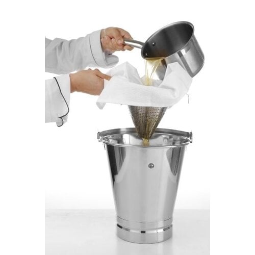 Hendi Seau Inox avec Graduations | Fond Renforcé | Disponibles en 4 Tailles