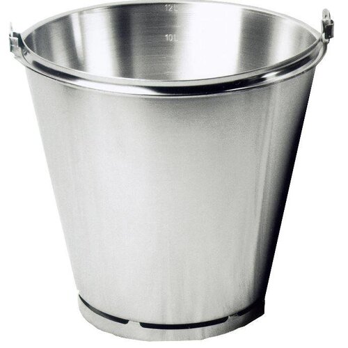 Hendi Seau Inox avec Graduations | Fond Renforcé | Disponibles en 4 Tailles