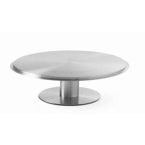 Hendi Plat à Tarte Tournant Inox | Ø300x90(h)mm