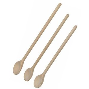 Hendi Cuillère en Bois - 3 Pièces - 300-350-400mm