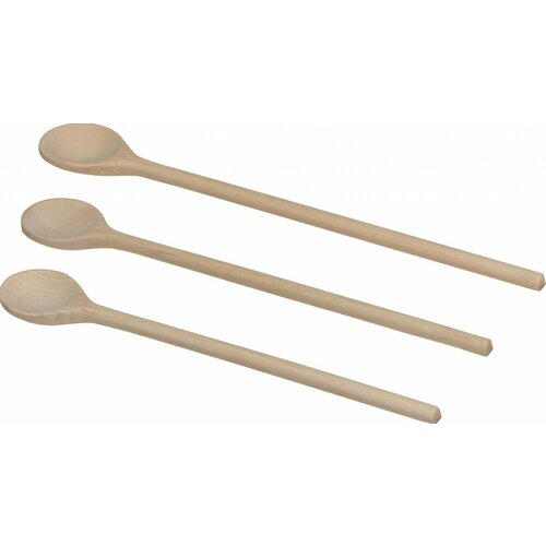 Hendi Cuillère en Bois - 3 Pièces - 300-350-400mm