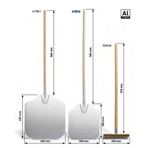 Hendi Brosse Nettoyant Pour Four à Pizza - 255x930mm