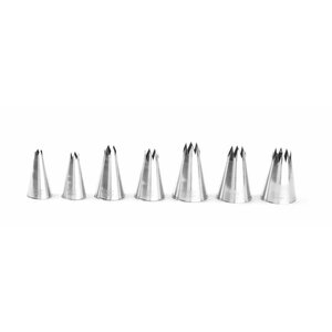 Hendi Douilles Inox | Boîte de 7 Pièces | Dentelé Ø6,8,10,12,14,16,18mm