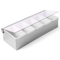 Boîte à Ingrédients | 5 Compartiments | Inox