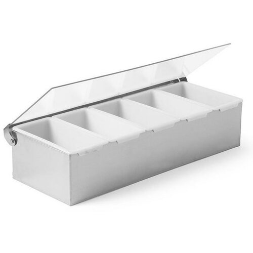 Hendi Boîte à Ingrédients | 5 Compartiments | Inox Hendi Boîte à Ingrédients | 5 Compartiments | Inox