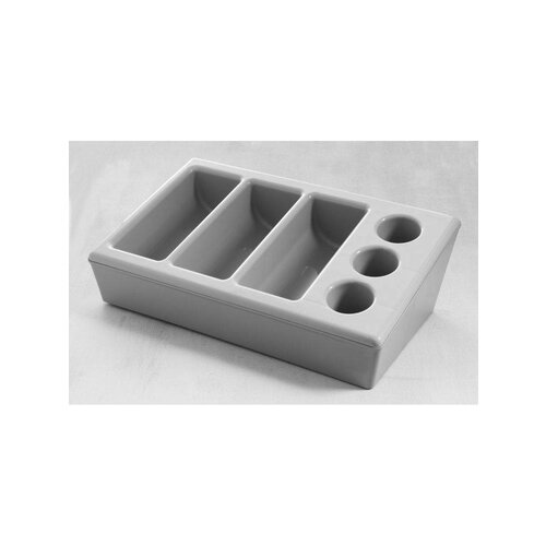 Hendi Bac à Couvert GN 1/1 Avec Support - 6 Compartiments - 100mm - LUXE